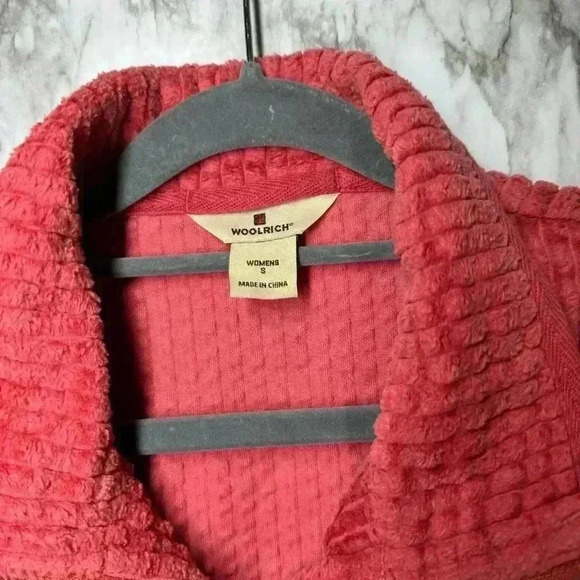 Woolrich Corduroy Shacket Womens Small Ruby Red Full Zip Jacket - Picture 2 of 6